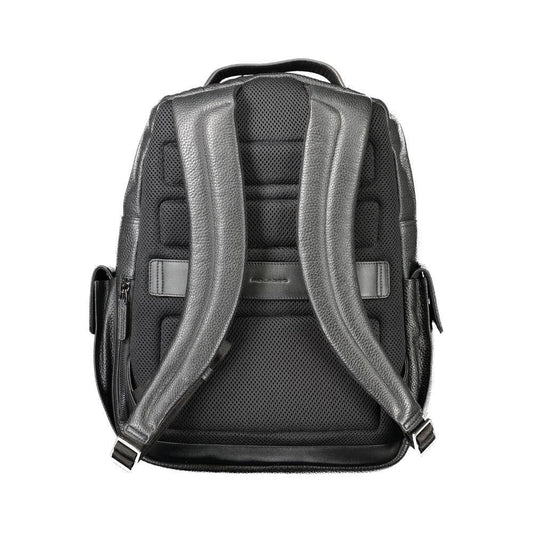 Piquadro Black Leather Men Backpack PI-32851