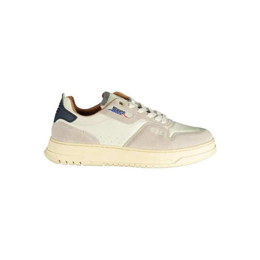 Blauer White Polyethylene Men Sneaker BL-33847-EU41/US8