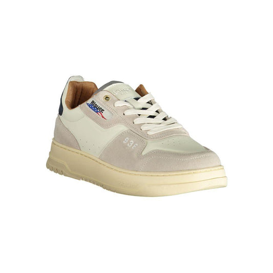 Blauer White Polyethylene Men Sneaker BL-33847-EU41/US8