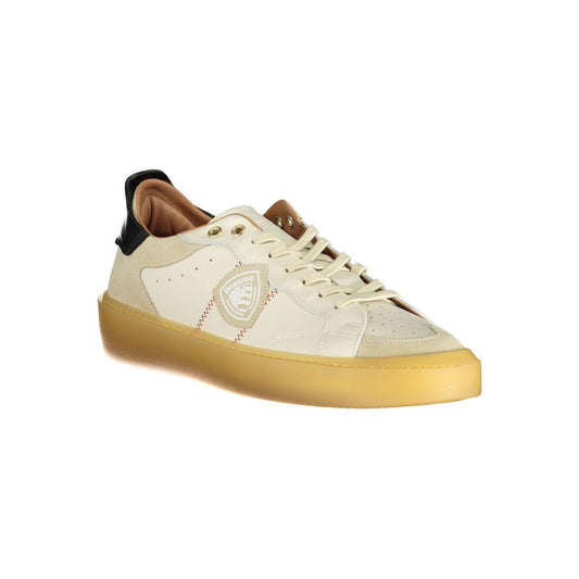 Blauer White Leather Men Sneaker BL-33825-EU40/US7