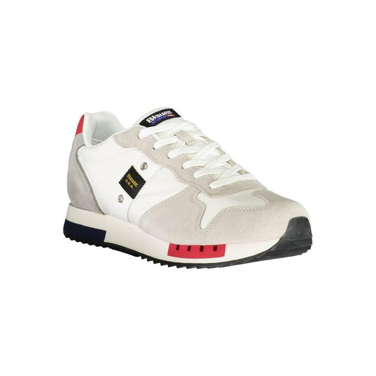 Blauer White Polyethylene Men Sneaker BL-35538-EU43/US10