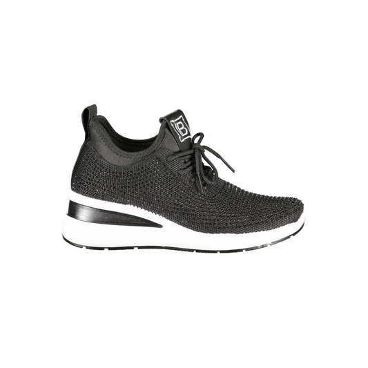 Laura Biagiotti Black Polyester Women Sneaker LA-36486-EU37/US7