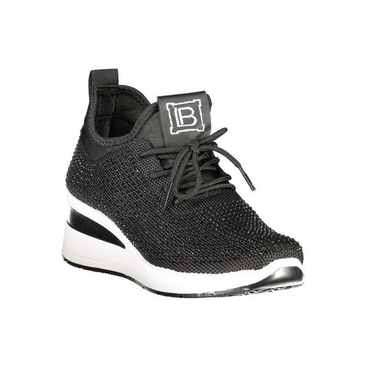 Laura Biagiotti Black Polyester Women Sneaker LA-36486-EU37/US7