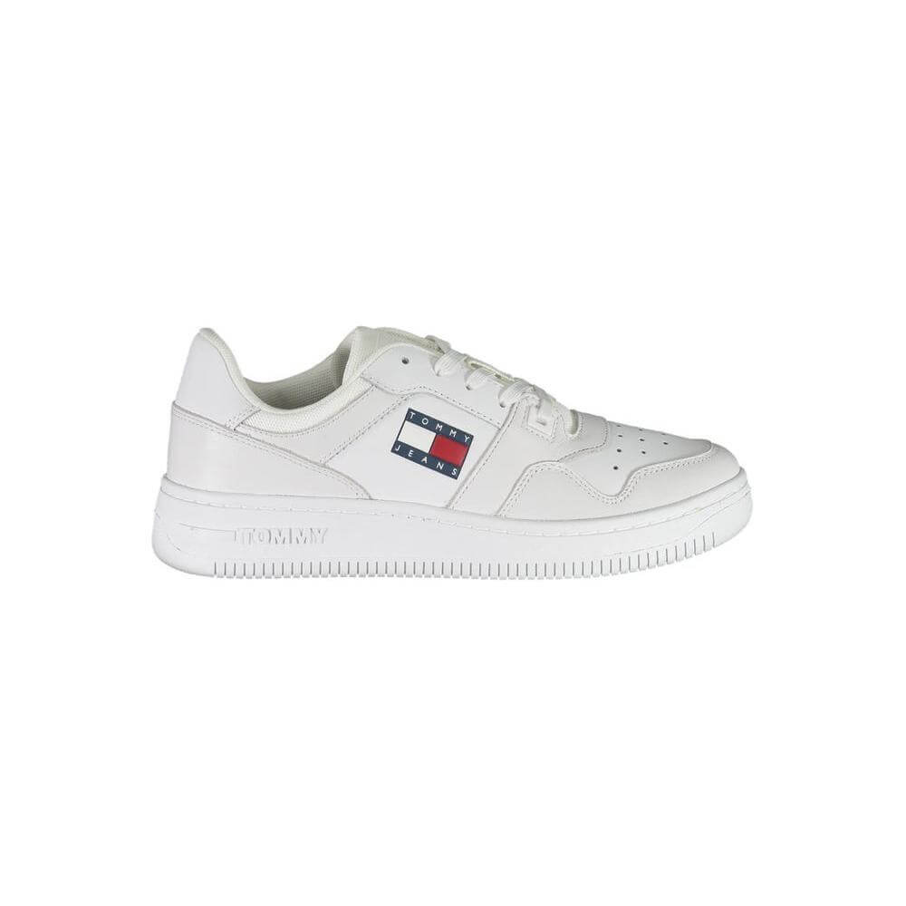 Tommy Hilfiger White Recycled Polyester Women Sneaker TO-37403-EU41/US11