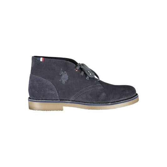 U.S. POLO ASSN. Blue Leather Mens Ankle Boot