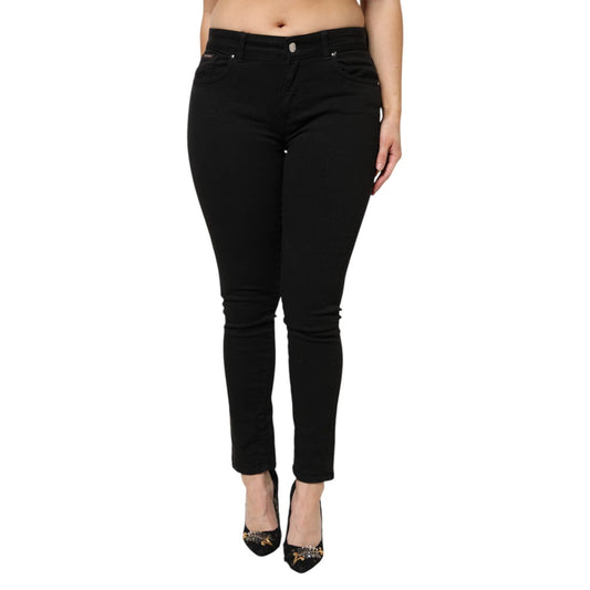 Dolce & Gabbana Black Cotton Mid Waist Denim Jeans PAN76522-42