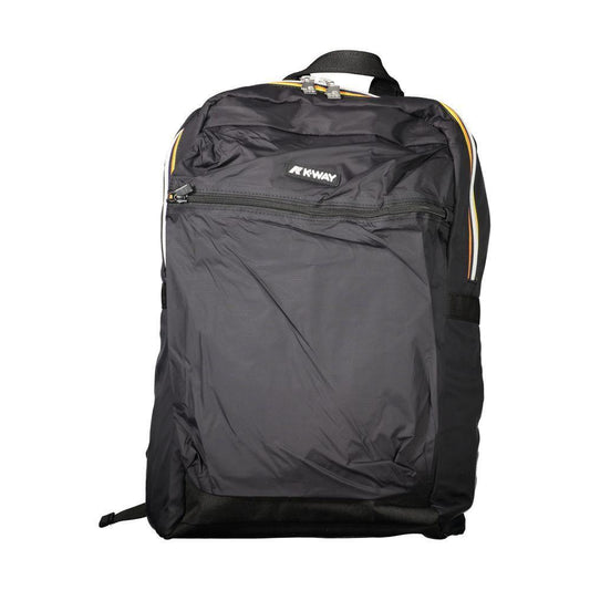 K-WAY Black Polyamide Men Backpack KW-33578-FBB-399