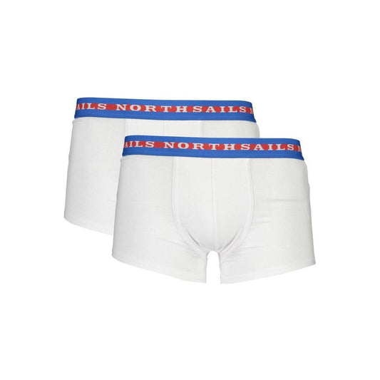 North Sails White Cotton Men Boxer NO-37192-S