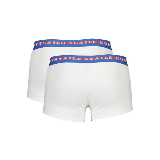 North Sails White Cotton Men Boxer NO-37192-S