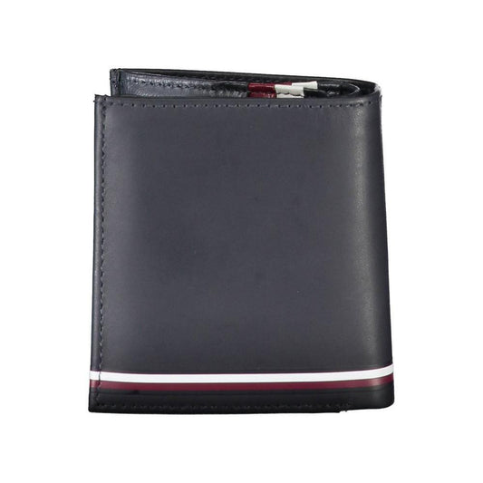 Tommy Hilfiger Blue Leather Men Wallet TO-22086
