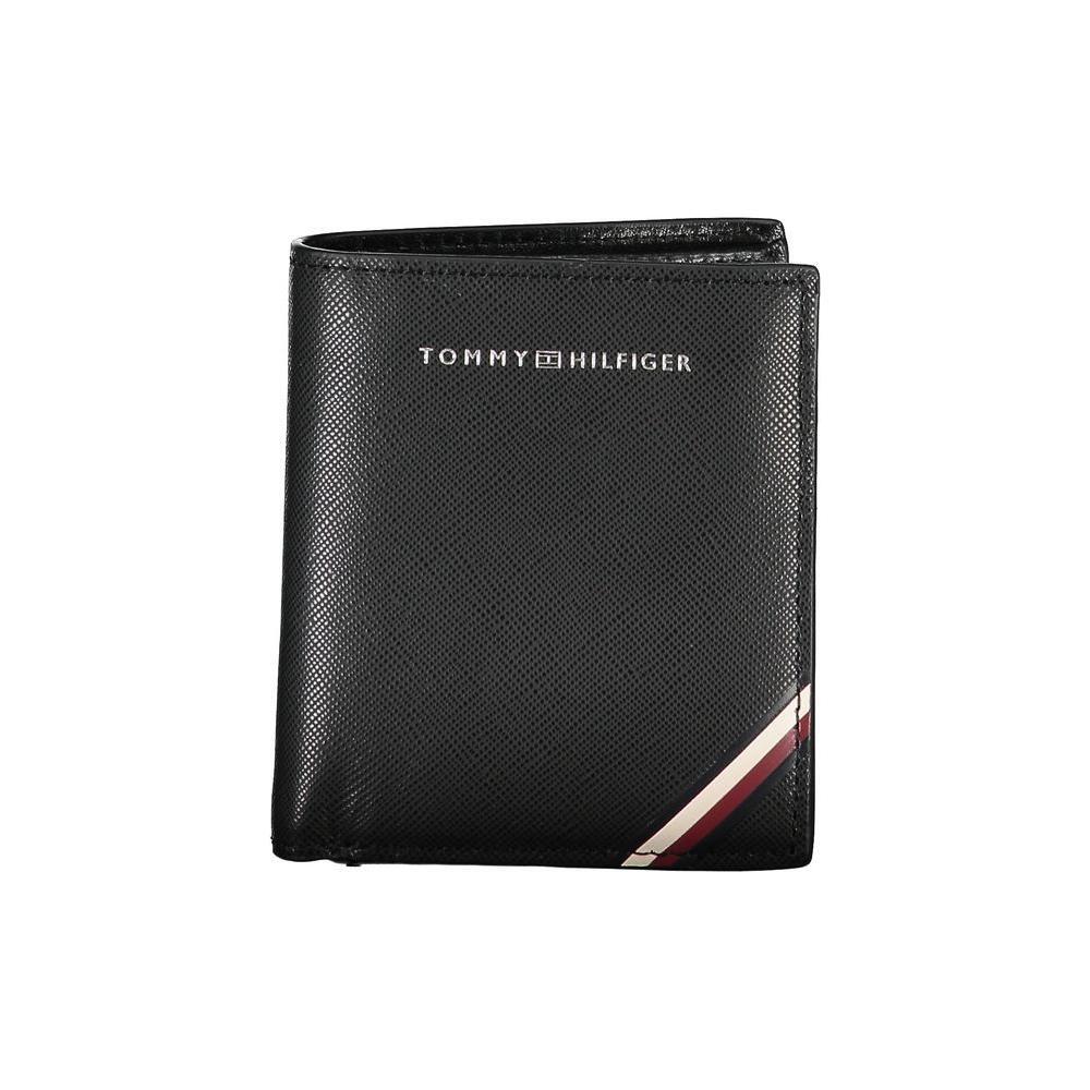 Tommy Hilfiger Black Leather Men Wallet TO-25968