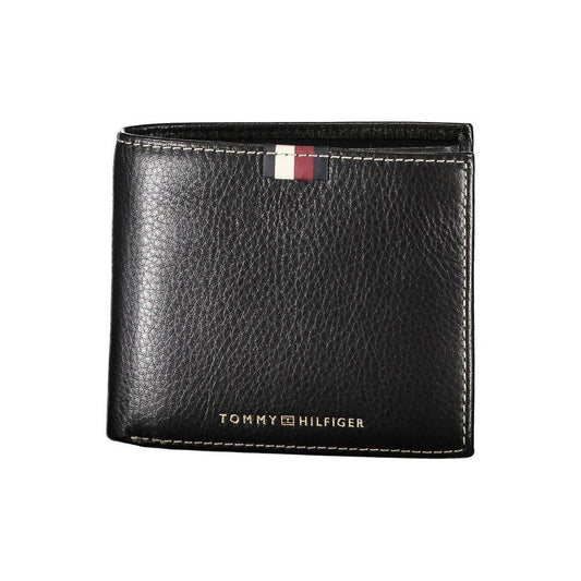 Tommy Hilfiger Black Leather Men Wallet TO-25966