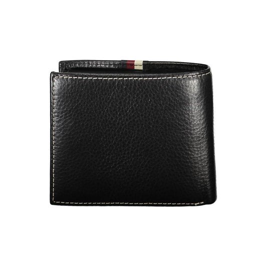 Tommy Hilfiger Black Leather Men Wallet TO-25966