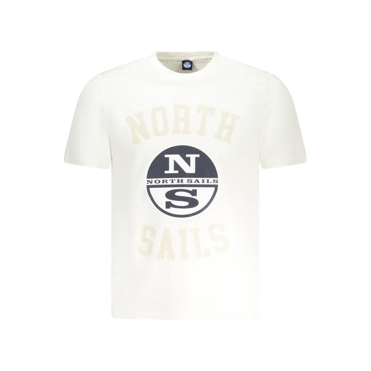 North Sails White Cotton Men TShirt NO-35032-S