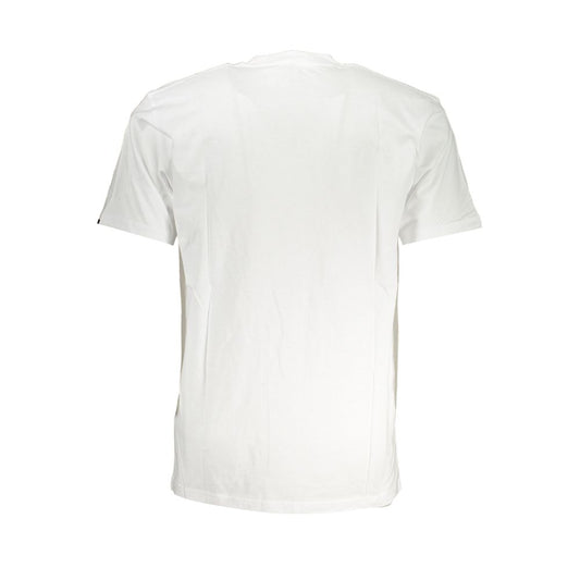 Vans White Cotton Men T-Shirt VA-38622-XS