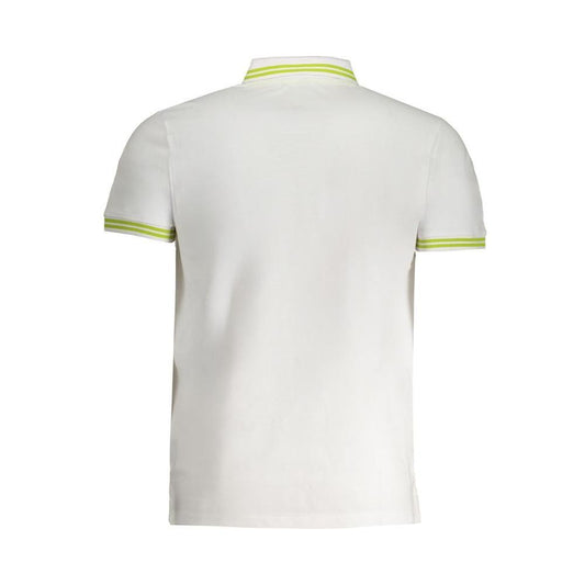 Cavalli Class White Cotton Polo Shirt CA-30269-L