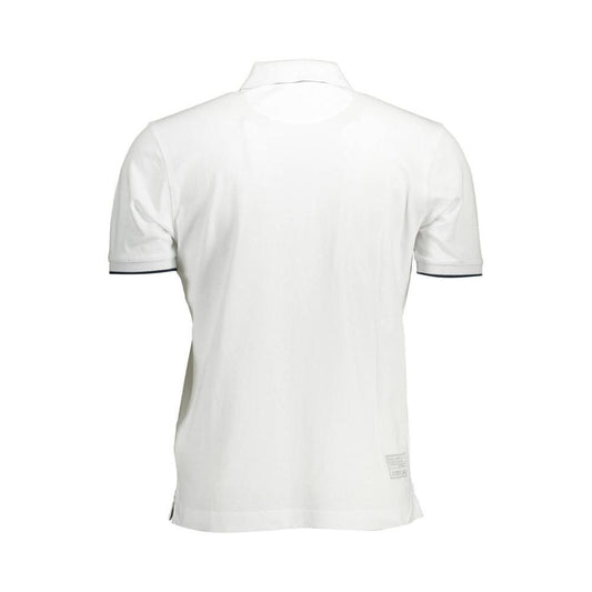 La Martina Elegant Short-Sleeved White Polo for Men LA-26389-M