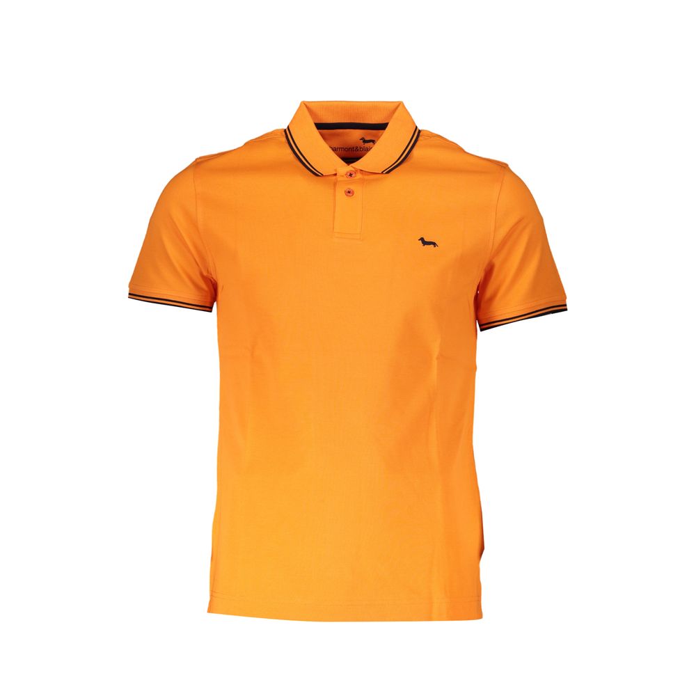 Harmont & Blaine Orange Cotton Polo Shirt