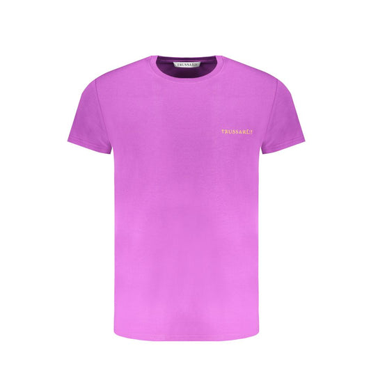 Trussardi Trussardi Purple Cotton T-Shirt TR-30136-S 1728,67403481248,Clothing,L,M,Men,Men - Clothing,New with tags,Purple,S,T-Shirts - Men - Clothing,Trussardi,XL,XXL