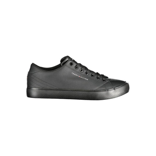 Tommy Hilfiger Tommy Hilfiger Black Leather Men Sneaker TO-33497-EU46 1728,67403481248,Black,EU40/US7,EU43/US10,EU44/US11,EU45/US12,EU46,Men,Men - Shoes,New with tags,Shoes,Sneakers - Men - Shoes,Tommy Hilfiger
