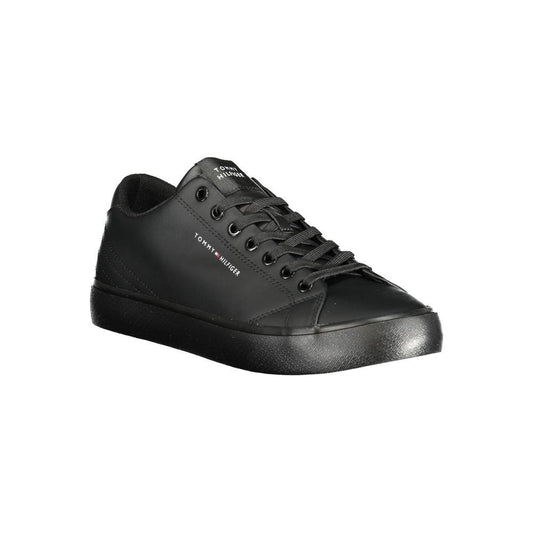 Tommy Hilfiger Tommy Hilfiger Black Leather Men Sneaker TO-33497-EU46 1728,67403481248,Black,EU40/US7,EU43/US10,EU44/US11,EU45/US12,EU46,Men,Men - Shoes,New with tags,Shoes,Sneakers - Men - Shoes,Tommy Hilfiger