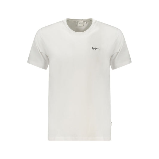 Pepe Jeans White Cotton Men T-Shirt PE-34976-M
