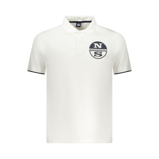 North Sails White Cotton Men Polo Shirt NO-35031-S