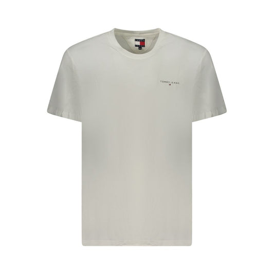 Tommy Hilfiger White Cotton Men T-Shirt TO-35385-XXL