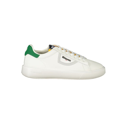Blauer White Leather Men Sneaker BL-36057-EU41/US8