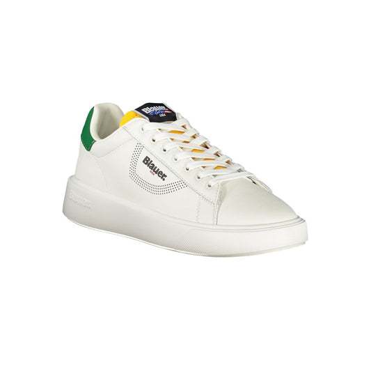 Blauer White Leather Men Sneaker BL-36057-EU41/US8