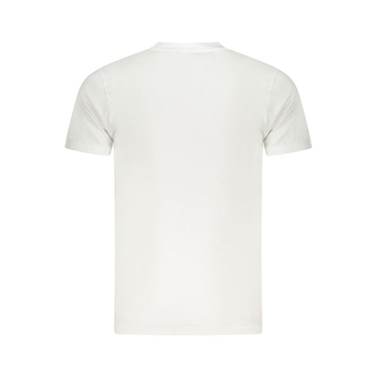 Cavalli Class White Cotton Men T-Shirt CA-36700-M