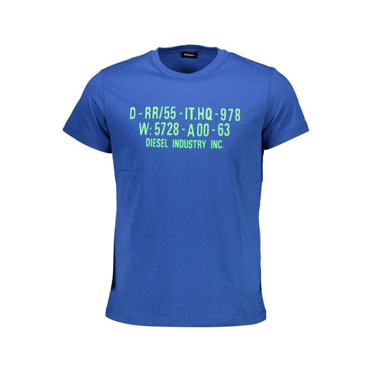 Diesel Diesel Blue Cotton Men T-Shirt DI-36881-S 1728,67403481248,Blue,Clothing,Diesel,L,M,Men,Men - Clothing,New with tags,S,T-Shirts - Men - Clothing,XL,XXL