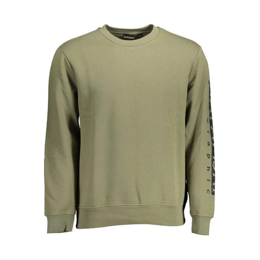 Napapijri Green Cotton Men Sweater
