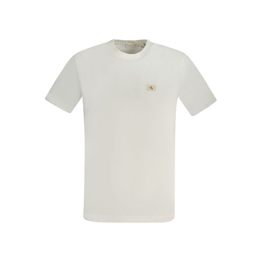 Calvin Klein White Cotton Men T-Shirt CA-33796-XL