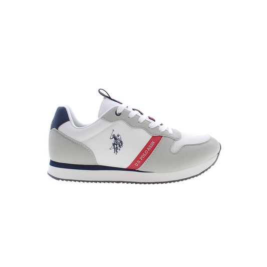 U.S. POLO ASSN. White Polyester Men Sneaker US-36914-EU44/US11