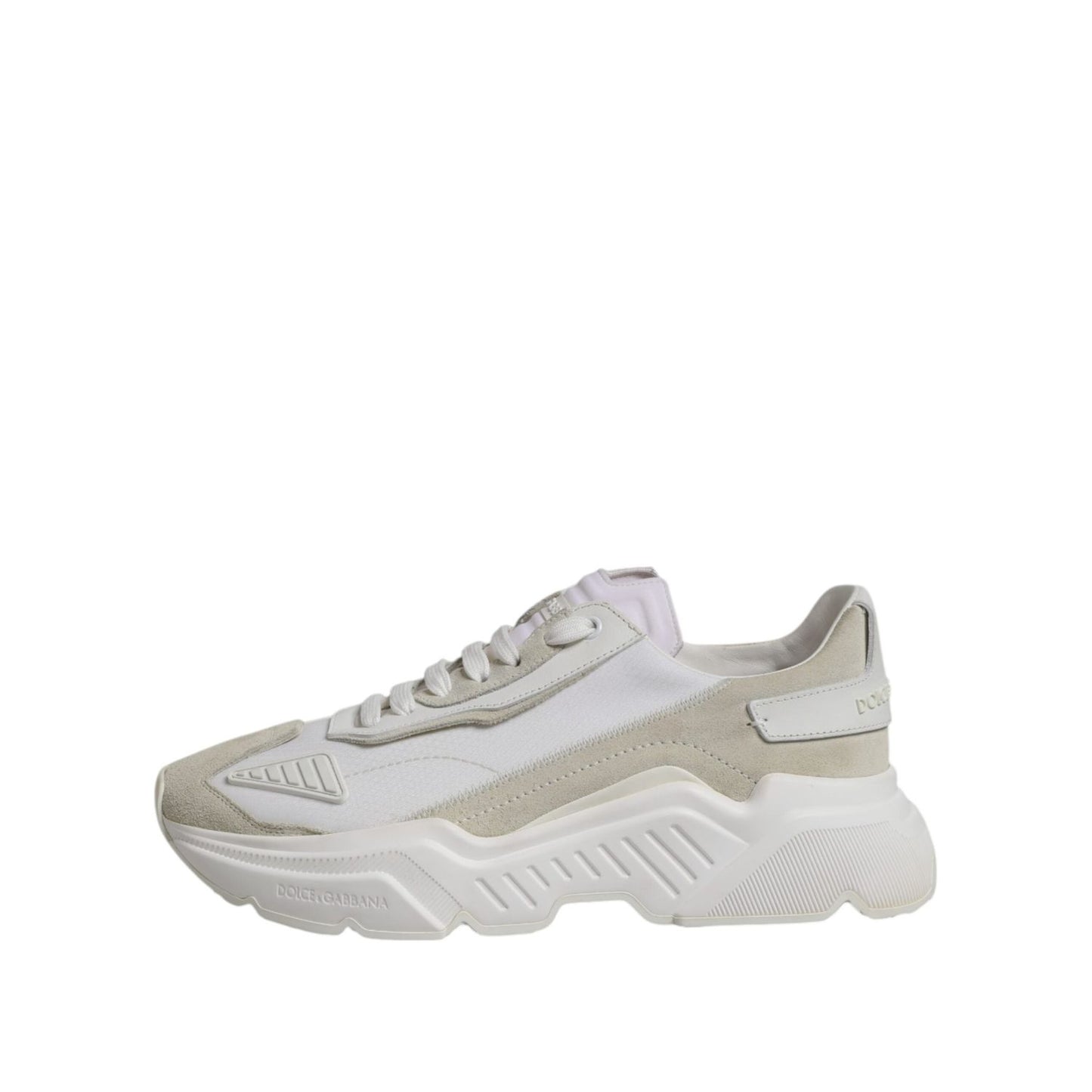 Dolce & Gabbana White Low Top Daymaster Men Sneakers  Shoes