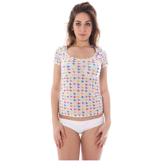 A-Style White Nylon Unisex T-Shirt