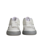 Dolce & Gabbana White Low Top DG Embossed Men Sneakers Shoes