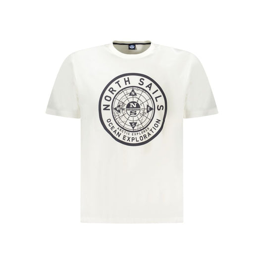 North Sails White Cotton Men T-Shirt NO-34353-S