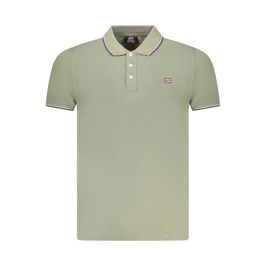 Norway 1963 Green Cotton Men Polo Shirt NO-38516-S