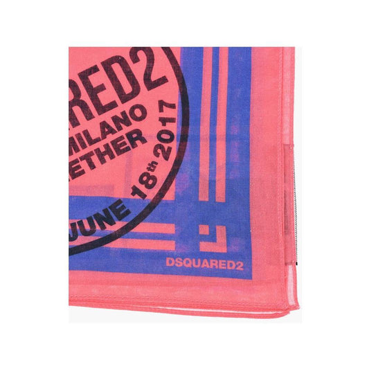 Dsquared² Cotton Bandana with Beaver Print