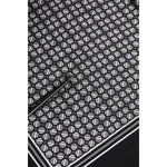Dolce & Gabbana Black White Patterned Square Foulard Scarf