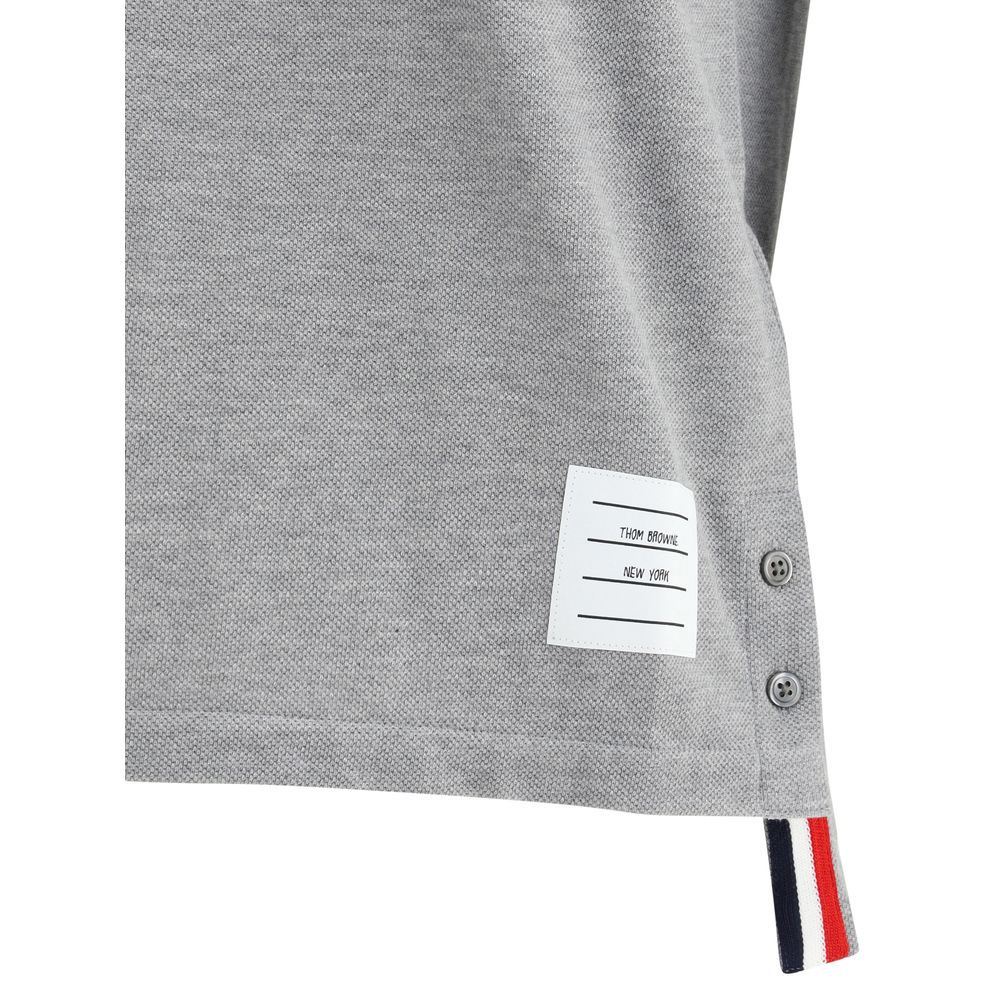 Thom Browne Gray Cotton T-Shirt