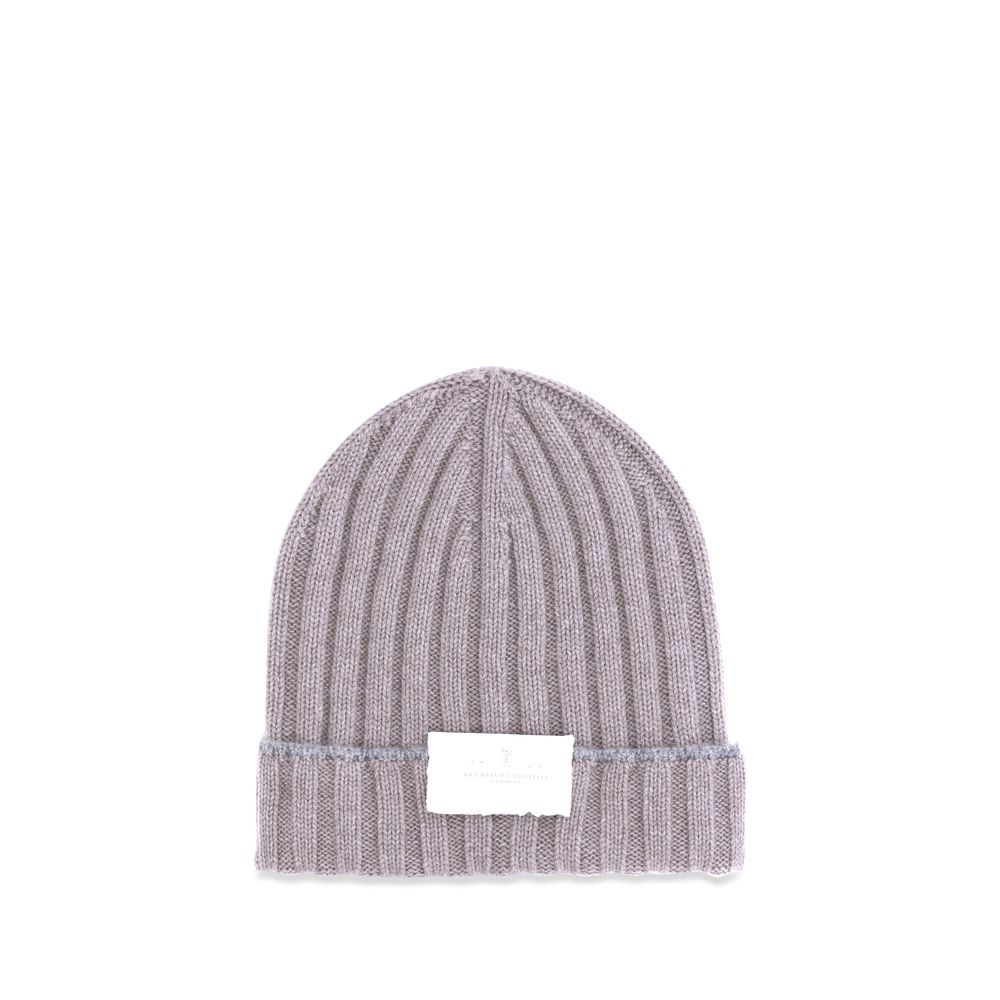 Brunello Cucinelli Beige Cashmere Beanie