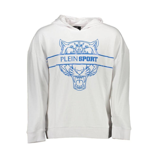 Plein Sport White Cotton Men Sweater