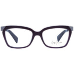 Yohji Yamamoto Purple Unisex Glasses Frame with full-rim acetate design and rectangle style.