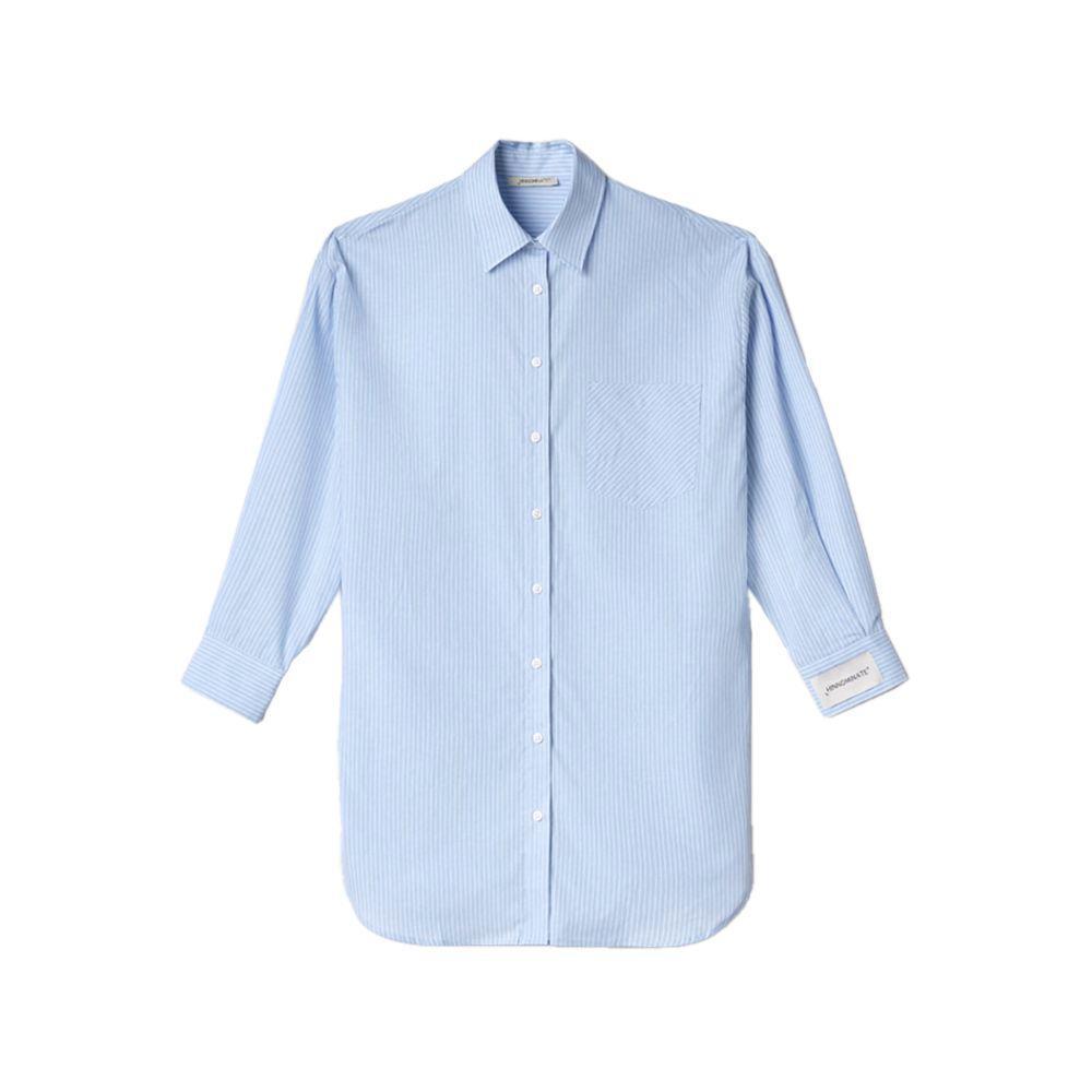 Hinnominate Blue Cotton Shirt HI-15621-L
