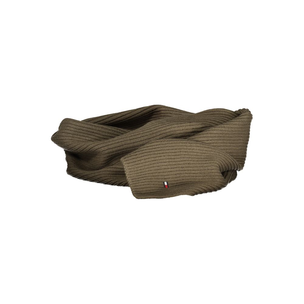 Tommy Hilfiger Green Cotton Scarf