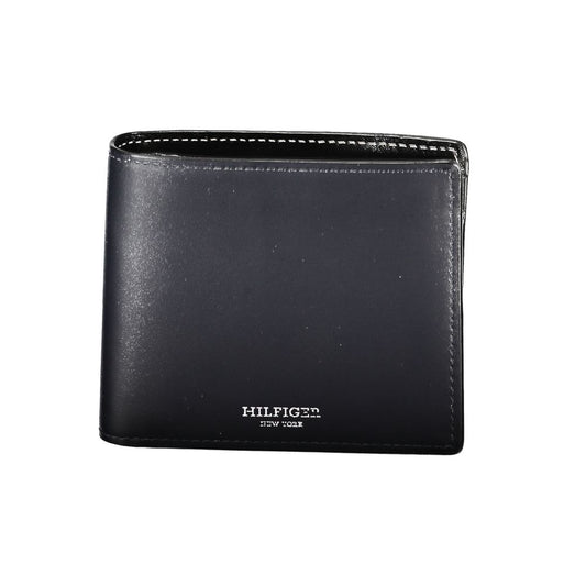 Tommy Hilfiger Blue Leather Men Wallet