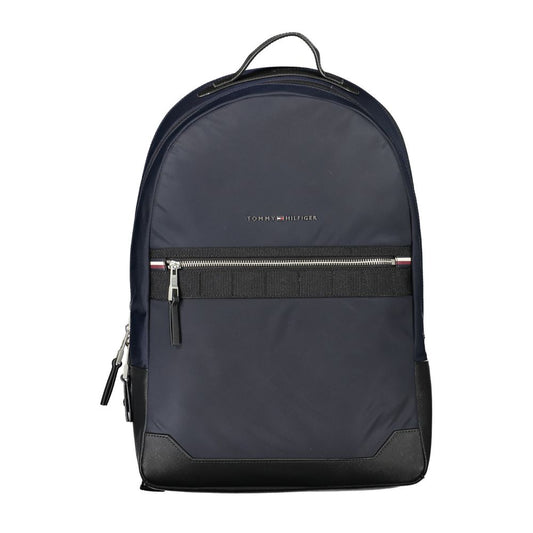Tommy Hilfiger Blue Polyester Men Backpack